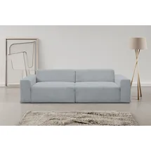 werk2 Sofa WERK2 "Zeus 3-Sitzer, B/T: 256/105 cm, Big-Sofa, modern & bequem", grau, B:256cm H:70cm T:105cm, 90% Polyester, 10% Nylon, Sofas, 2-Sitzer-Sofa, Curvy Trend 3-Sitzer mit urbaner Optik
