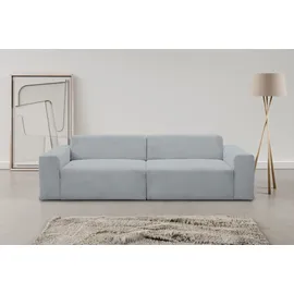 werk2 Sofa WERK2 "Zeus 3-Sitzer, B/T: 256/105 cm, Big-Sofa, modern & bequem", grau, B:256cm H:70cm T:105cm, 90% Polyester, 10% Nylon, Sofas, 2-Sitzer-Sofa, Curvy Trend 3-Sitzer mit urbaner Optik