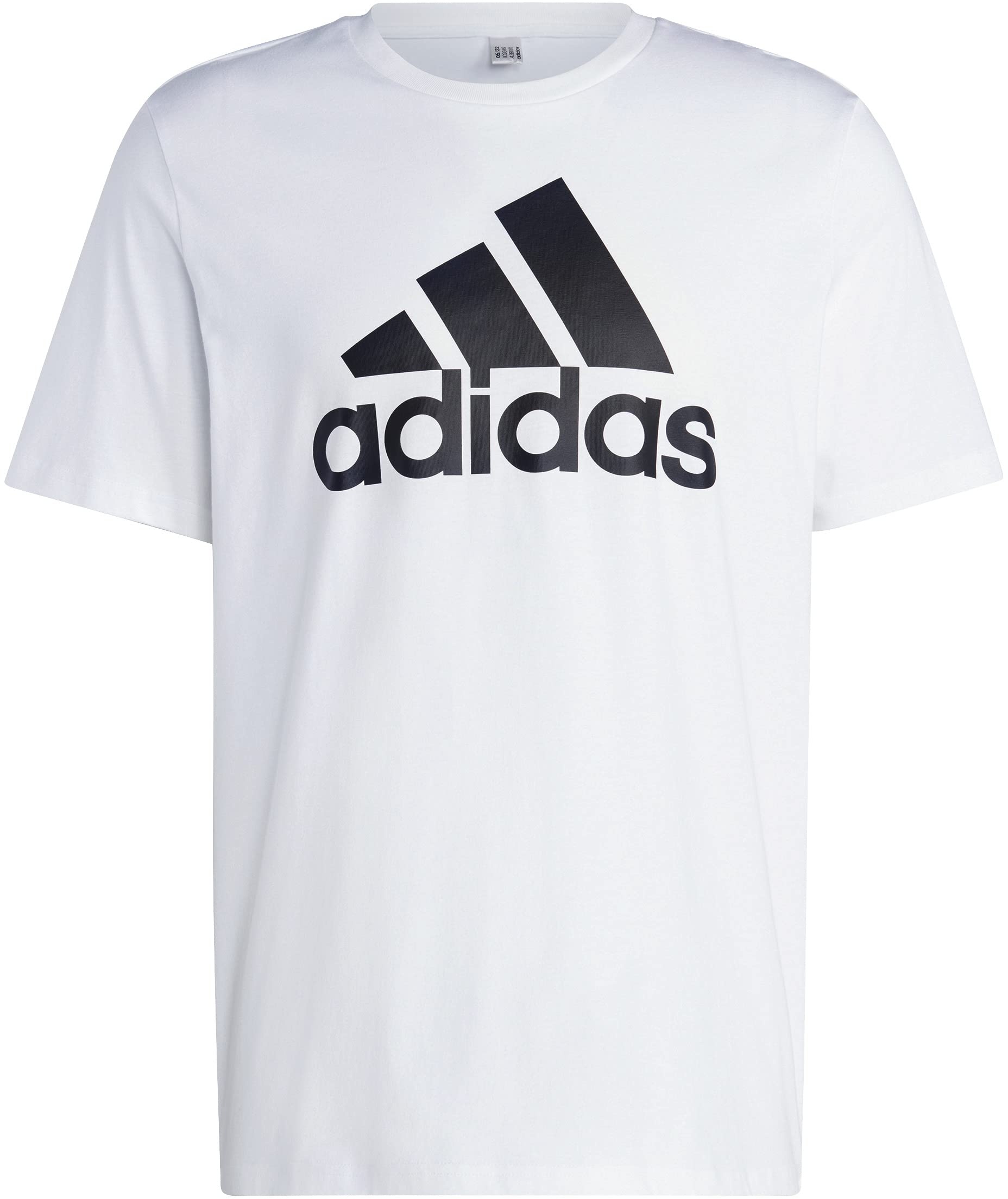adidas Herren Essentials Single Langarm T-Shirt, White, L