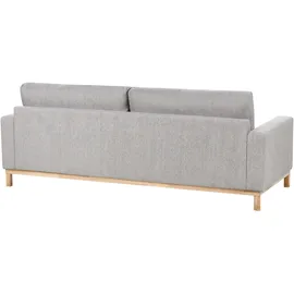 Beliani Sofa 3-Sitzer Siggard Stoff Grau