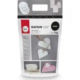 Rayher 3410302 Raysin 100 weiß, Reliefgießpulver, lufthärtend und geruchslos,1kg