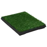 vidaXL Haustiertoilette mit Tablett - Grün 63x50x7 cm wc