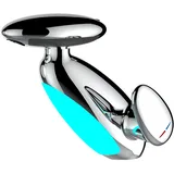 SWHC Wasserhahn Bad mit Brause Ausziehbare, 3 Farbiges LED Waschtischarmatur 4 Modi Mischbatterie Waschbecken Armaturen Wasserhahn Badezimmer Pinguin Warm Kalt Einhebelmischer