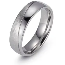 Trauring »Schmuck Geschenk "LIEBE" mit Vertiefung, ca. 7,0mm breit«, 10553011-60 edelstahlfarben