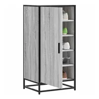 VidaXL Schuhregal Grau Sonoma 48x38x97,5 cm Holzwerkstoff