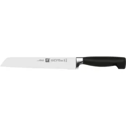 Zwilling Brotmesser Vier Sterne 20 cm Stahl Schwarz