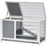 nanook shop Kleintierkäfig Meerschweinchenstall Easy 0 x 0 x 0 cm grau, weiß