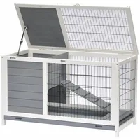 nanook shop Kleintierkäfig Meerschweinchenstall Easy 0 x 0 x 0 cm grau, weiß