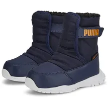 Puma Nieve Boot Winterized AC Baby Boots Winterstiefel gefüttert peacoat/vibrant orange 25