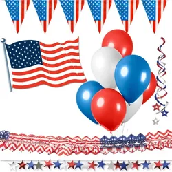 USA Party Deko Set Partyartikel zur Amerika Motto Party