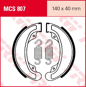 TRW Lucas Brake schoenen MCS807