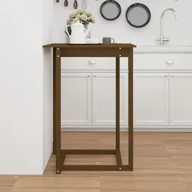 vidaXL Bartisch 80 x 80 x 110 cm Honigbraun