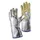 JUTEC Hitzehandschuhe, L.38cm, Aramid/Preox-Aramid-Alu 5 Finger / Kat.III max.1000°