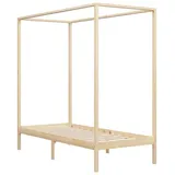furnicato Himmelbett 100 x 200 cm Braun