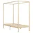 furnicato Himmelbett 100 x 200 cm Braun
