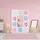 Relaxdays Kinderkleiderschrank mit Bär Motiv 145 x 110 x 37,5 cm Kunststoff mehrfarbig