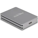 DeLock USB Type-C Card Reader für CFexpress Typ A Speicherka (USB-C), Speicherkartenlesegerät, Grau