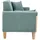 miliboo Couch Stoff 3-Sitzer Graugrün