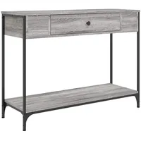 VidaXL Konsolentisch Grau Sonoma 100x34,5x75 cm Holzwerkstoff