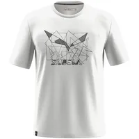 Salewa Eagle Geometric Kurzarm-t-shirt - Optical White - XL