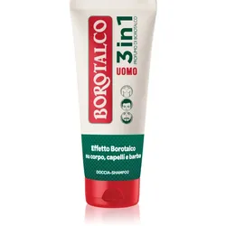 Borotalco MEN 3 in 1 Duschgel für Herren für Gesicht, Körper und Haare Duft Unique Scent of Borotalco 200 ml