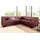 DOMO collection Ecksofa »Norma, moderne Armlehnen, zeitlos und elegant, L-Form«, wahlweise mit Bettfunktion rot