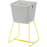 IKEA BRÄNNBOLL Korb grau/gelb