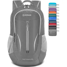 ZOMAKE Ultraleichter Faltbarer Rucksack 25 l Blassgrau