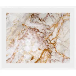 queence Bild »Christopher«, Abstrakt-Marmor-Kunst-Gemälde, (1 St.), HD Premium Poster-Druck inkl. Holzrahmen queence Farbe Rahmen: weiß + Farbe Bild(er): goldfarben