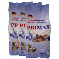 3 x 10 kg Primax Premium Waschpulver Voll Waschmittel Universal Handwäsche Top