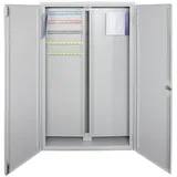 HMF 1351170-07 Schlüsselschrank, 1170 Haken, 130,0 x 73,0 x 25,0 cm, lichtgrau