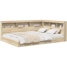 vidaXL Bücherregal-Bett 160 x 200 cm Sonoma-Eiche