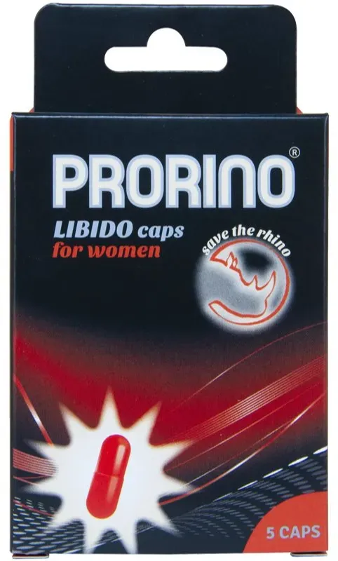 PRORINO Premium Libido Caps Kapseln zur Steigerung des sexuellen Verlangens für Damen 5 KAP