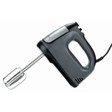 Ambiano Handmixer Handmixer 300 Watt Rührbesen + Knethaken 6 Geschwindigkeitsstufen, 300 W grau