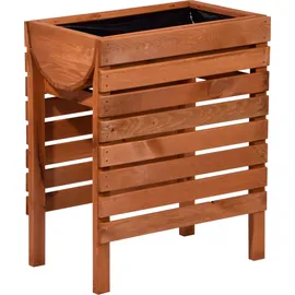 Dobar Hochbeet auf Beinen 70 x 45 x 71 cm braun