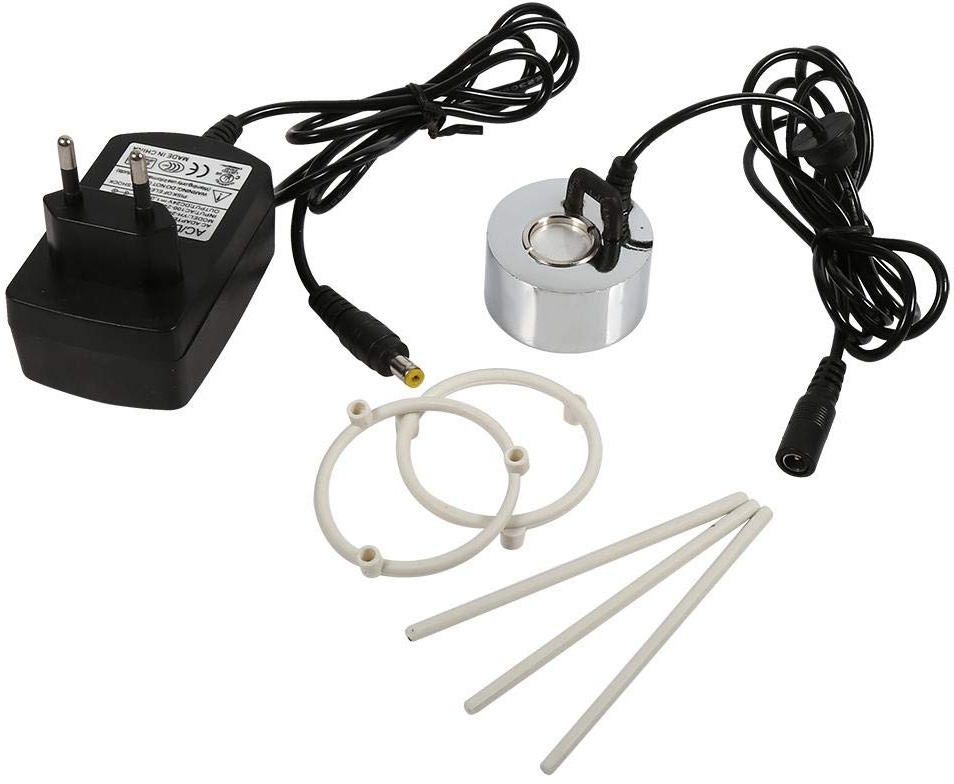 Akozon Luftbefeuchter für Teichverdampfer, Zerstäuber, Ultraschall, Zerstäuber, 24 V, mit Adapter (EU Plug)
