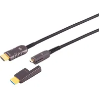 ShiverPeaks S/CONN maximum connectivity HDMI Anschlußkabel-Optisches HDMI Verlegekabel-Set, 10K,