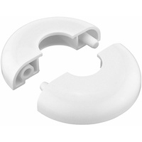 Designrosette MAILAND 2-teilig - für Rohre 15 mm - Farbe weiß