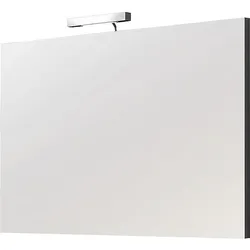 Spiegel mit LED-Aufsatzleuchte Edia, mit Schalter, 850 x 554 mm