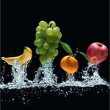 Reinders! Glasbild »Frucht Splash Traube«, bunt