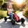 Homcom Gokart Kinderfahrzeug mit verstellbarem Sitz, Handbremse