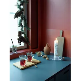 Holmegaard Blockkerzenhalter Ø17 cm Glas Klar