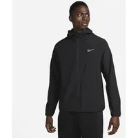 Nike Form Vielseitige Dri-FIT Kapuzen-Trainingsjacke Herren 010 black/reflective silv XL