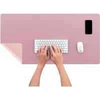 Sax design Schreibtischunterlage hellrosa/altrosa Kunstleder 90,0 x 45,0 cm, 1 St.