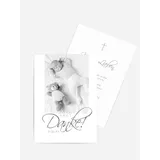 Dankeskarte Taufe selbst gestalten mit Spruch und Fotos im Onlinedesigner bei Meine-Kartenmanufaktur.de
