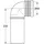 Grohe Ablaufbogen 42327 DN 80 mit Tiefenverstellung, 42327000