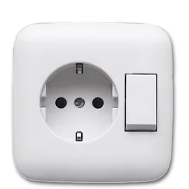 Busch-Jaeger Schuko-Steckdose 1 St. Weiß