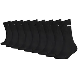 PUMA Kinder Socken, 9er Pack - Sport Crew Sock,Tennissocken, ECOM Schwarz 27-30