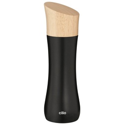 Cilio Salzmühle Pfeffer- oder Salzmühle LIGURIA, (1 Stück), Gewürzmühle Keramikmahlwerk schwarz