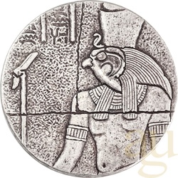 2 Unzen Silbermünze Republic of Tschad Horus 2016